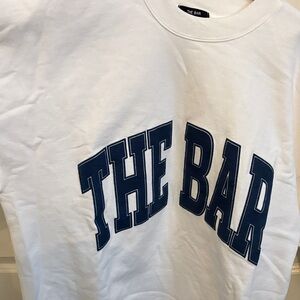 The Bar White and Blue Sweatshirt